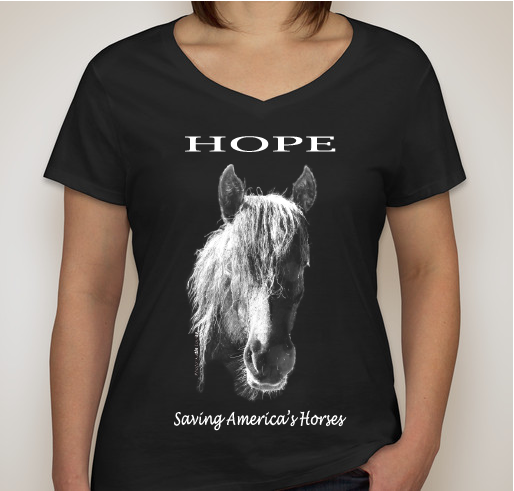 Saving America's Horses - Tees for Horses - by Wild For Life Foundation Charity Fundraiser - unisex shirt design - front