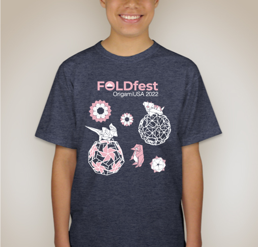 FoldFest Spring 2022 T-shirt shirt design - zoomed