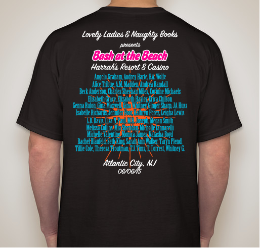 Atlantic City Author Event Fundraiser - unisex shirt design - back
