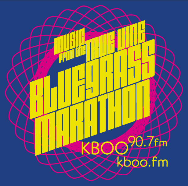 KBOO Bluegrass Marathon Limited Edition T-shirt shirt design - zoomed