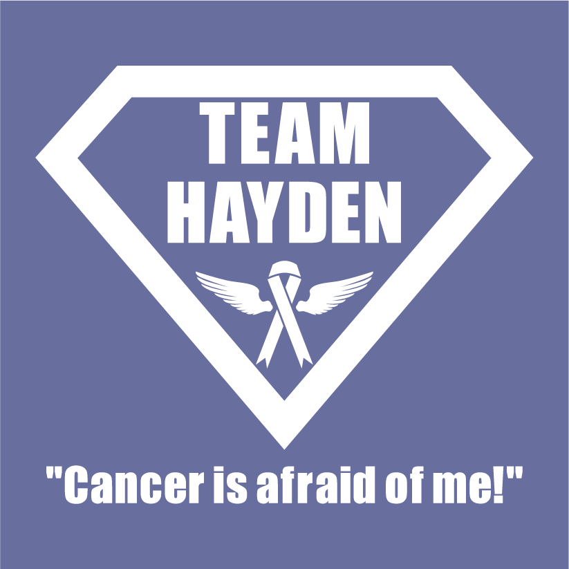 Team Hayden T-shirt Fundraiser shirt design - zoomed