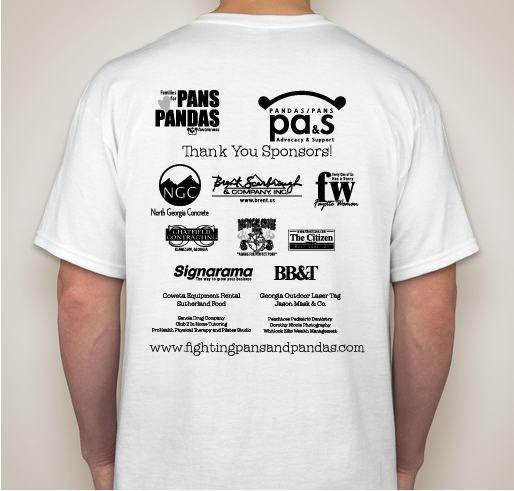 Families for PANS/PANDAS Awareness Fundraiser - unisex shirt design - back