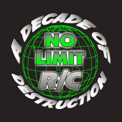 No Limit R/C World Finals X - Decade of Destruction shirt design - zoomed