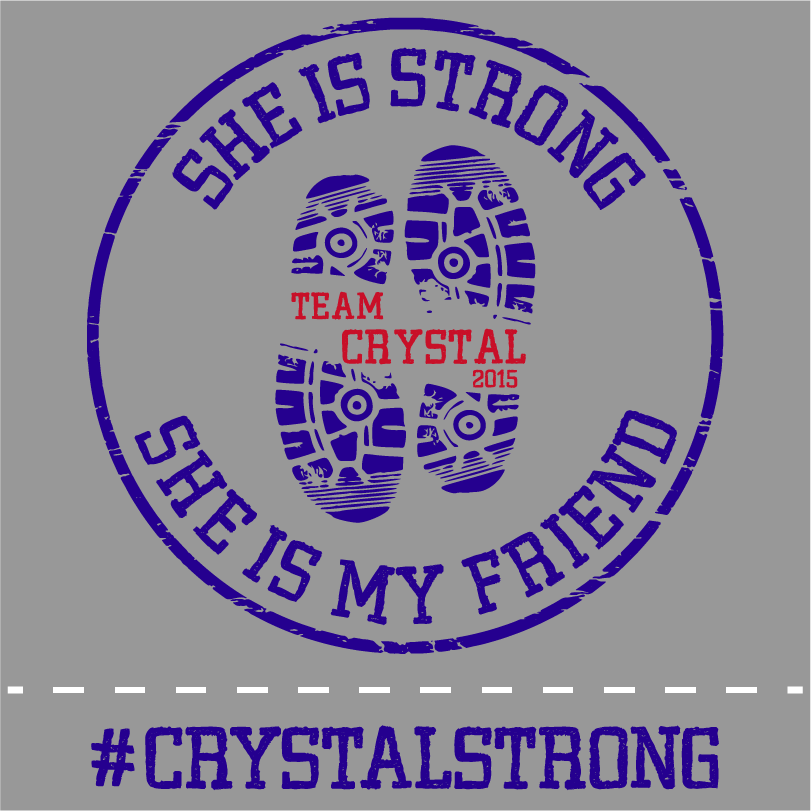 Team Crystal - She is strong • She is my friend shirt design - zoomed