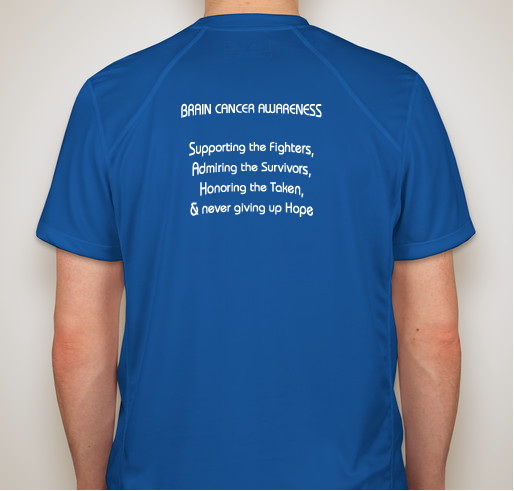 Team Newmanium Finding A Cure For Brain Cancer Fundraiser - unisex shirt design - back