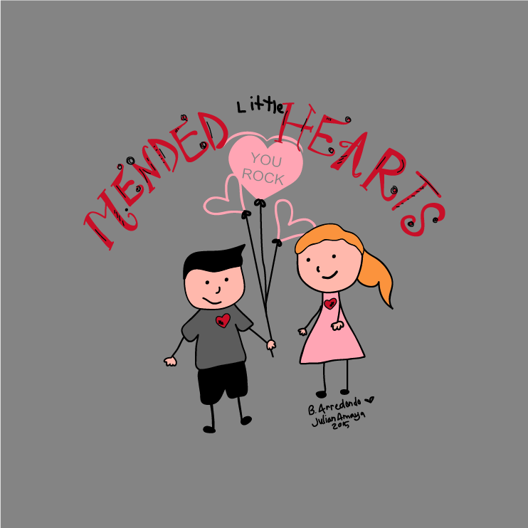 Mended Little Hearts of San Antonio T-shirt Drive shirt design - zoomed