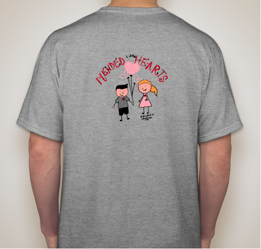 Mended Little Hearts of San Antonio T-shirt Drive Fundraiser - unisex shirt design - back