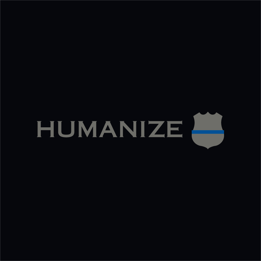 HUMANIZING THE BADGE shirt design - zoomed