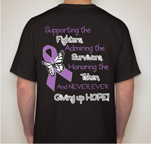 Peace, Love, Cure Lupus! Fundraiser - unisex shirt design - back