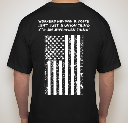 USW Local 7-1 Oilworkers Fundraiser - unisex shirt design - back