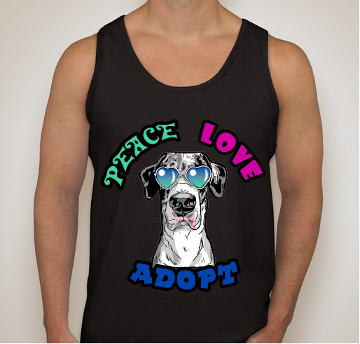 Louisiana Great Dane Rescue Fundraiser - unisex shirt design - front