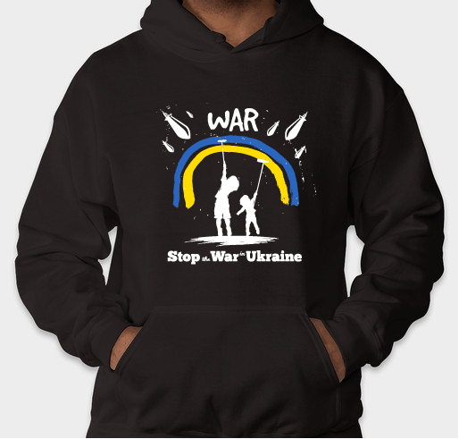 Stay with Ukraine Fundraiser - unisex shirt design - front