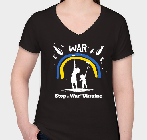 Stay with Ukraine Fundraiser - unisex shirt design - front