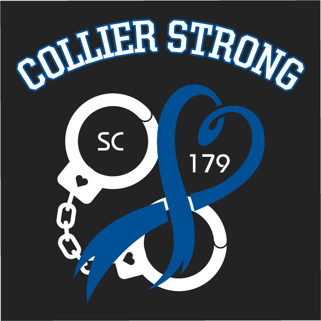 Team Collier Strong shirt design - zoomed