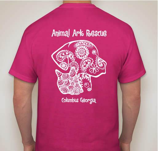 Animal Ark Rescue helping to save the homeless pets in our community Fundraiser - unisex shirt design - back