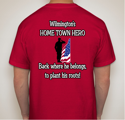 New House From Homes For Troops for Home Town Hero Cpl Josh Sams Fundraiser - unisex shirt design - back