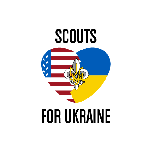 SCOUTS FOR UKRAINE shirt design - zoomed