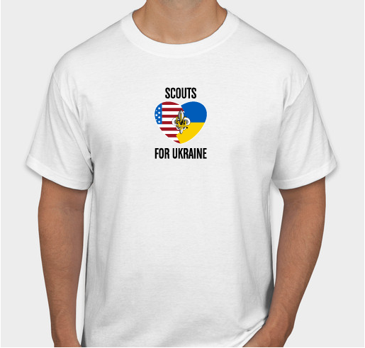 SCOUTS FOR UKRAINE Fundraiser - unisex shirt design - front