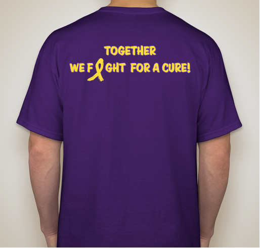 Adrain's Battle Fundraiser - unisex shirt design - back