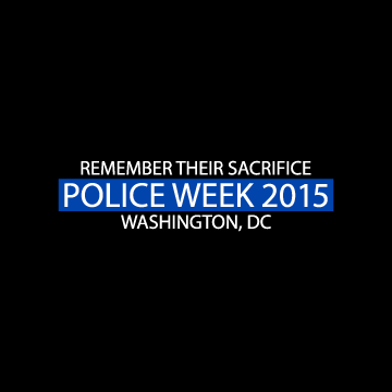 2015 NATIONAL POLICE WEEK FALLEN HEROES 'ROLL CALL' shirt design - zoomed