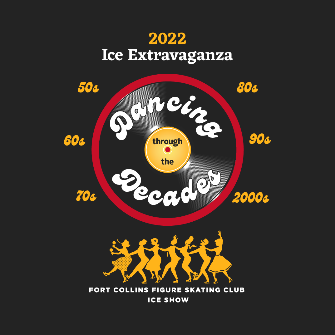 Dancing through the Decades Ice Show Shirt 2022 shirt design - zoomed