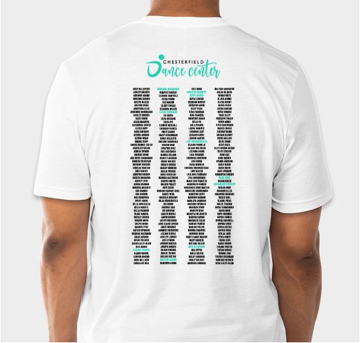 Recital T-Shirts Fundraiser - unisex shirt design - back
