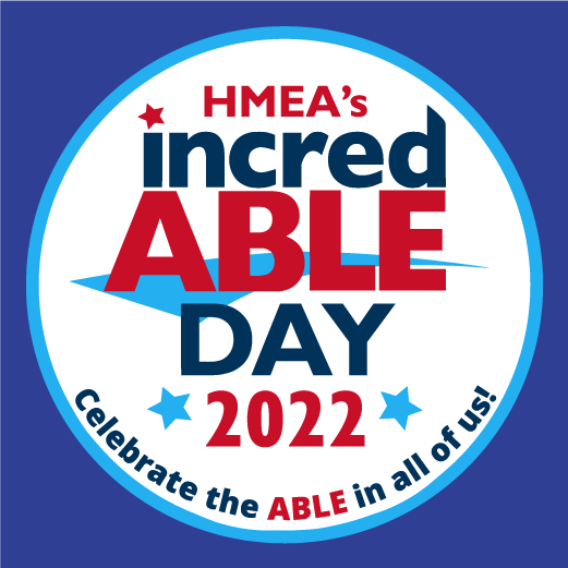 HMEA's 2022 incredABLE Day shirt design - zoomed