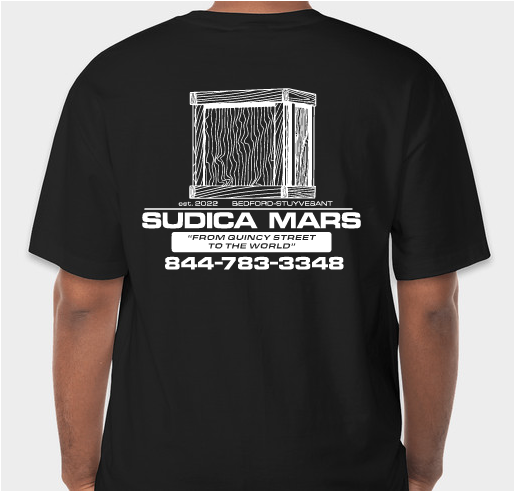 Sudica Mars Staff Shirt Fundraiser - unisex shirt design - back