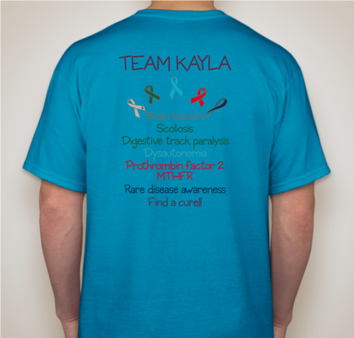 Team Kayla Fundraiser - unisex shirt design - back