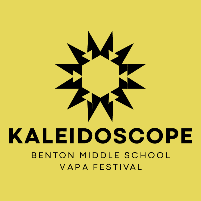 Kaleidoscope - Benton VAPA Festival shirt design - zoomed