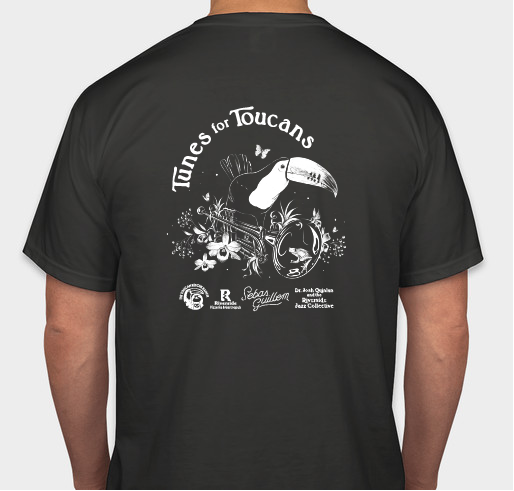 Tunes for Toucans Fundraiser - unisex shirt design - back