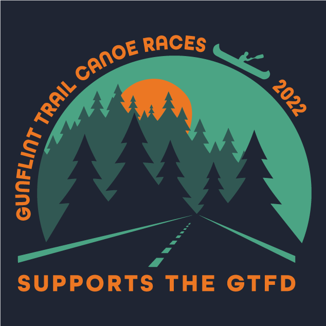 Gunflint Trail Canoe Races 2022 shirt design - zoomed