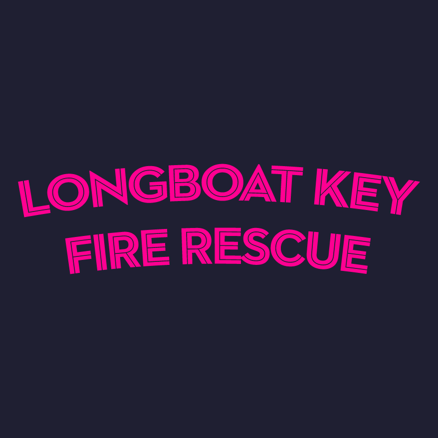 LONGBOAT KEY FIRE RESCUE - FIGHTING FOR A CURE shirt design - zoomed