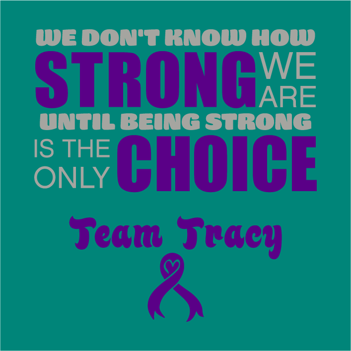 Team Tracy shirt design - zoomed
