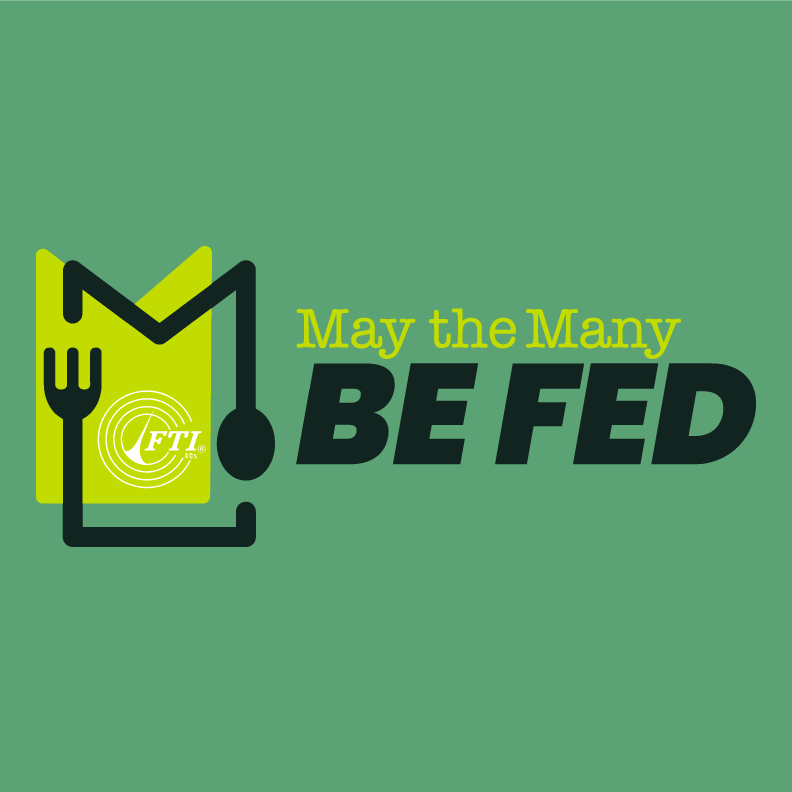May All Be Fed shirt design - zoomed