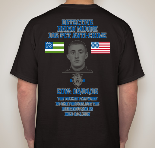Rest In Peace Brian Moore Fundraiser - unisex shirt design - back