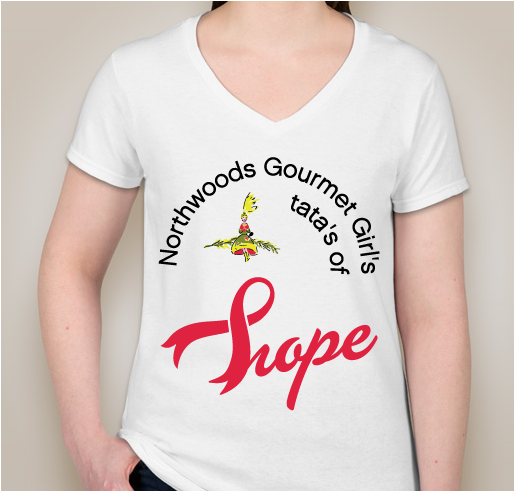 Northwoods Gourmet Girl Fundraiser - unisex shirt design - front