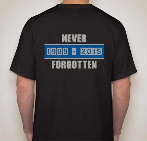 In memory of fallen NYPD Officer, Detective first Grade, Brian Moore Fundraiser - unisex shirt design - back