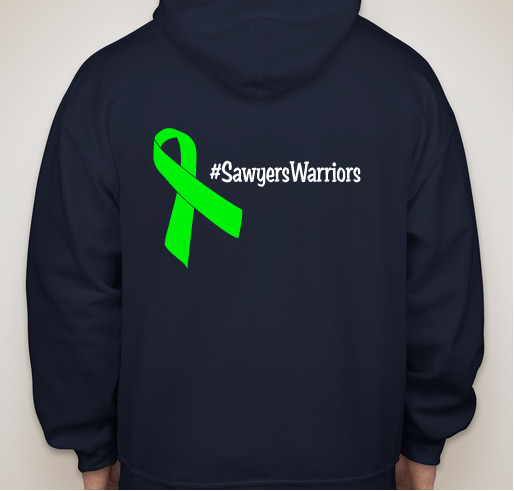 Sawyers Warriors Fundraiser - unisex shirt design - back