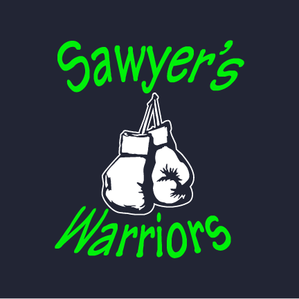 Sawyers Warriors shirt design - zoomed