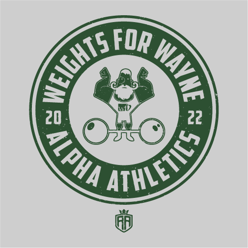 Weights for Wayne 2022 shirt design - zoomed