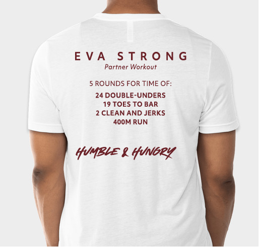 Eva Strong Fundraiser - unisex shirt design - back