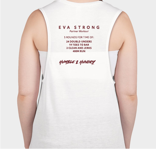 Eva Strong Fundraiser - unisex shirt design - back