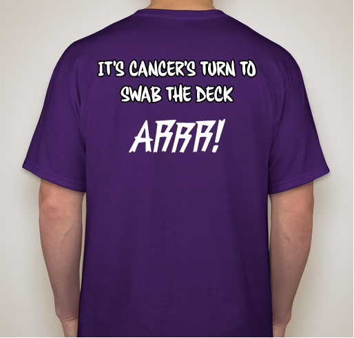Relay for life: Pirates of the Cure-ibbean McHenry Illinois Fundraiser - unisex shirt design - back