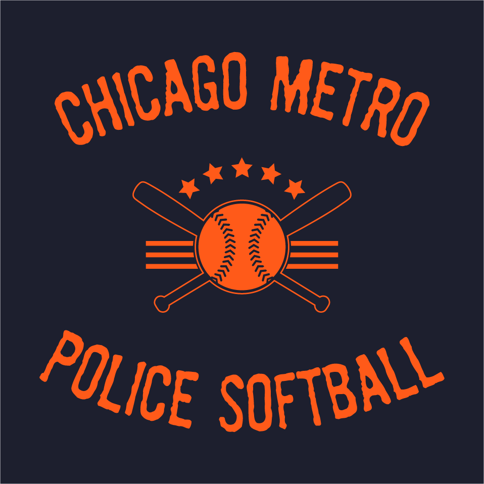 Chicago Metro Police Softball Club / Police-Fire World Games 2015 shirt design - zoomed