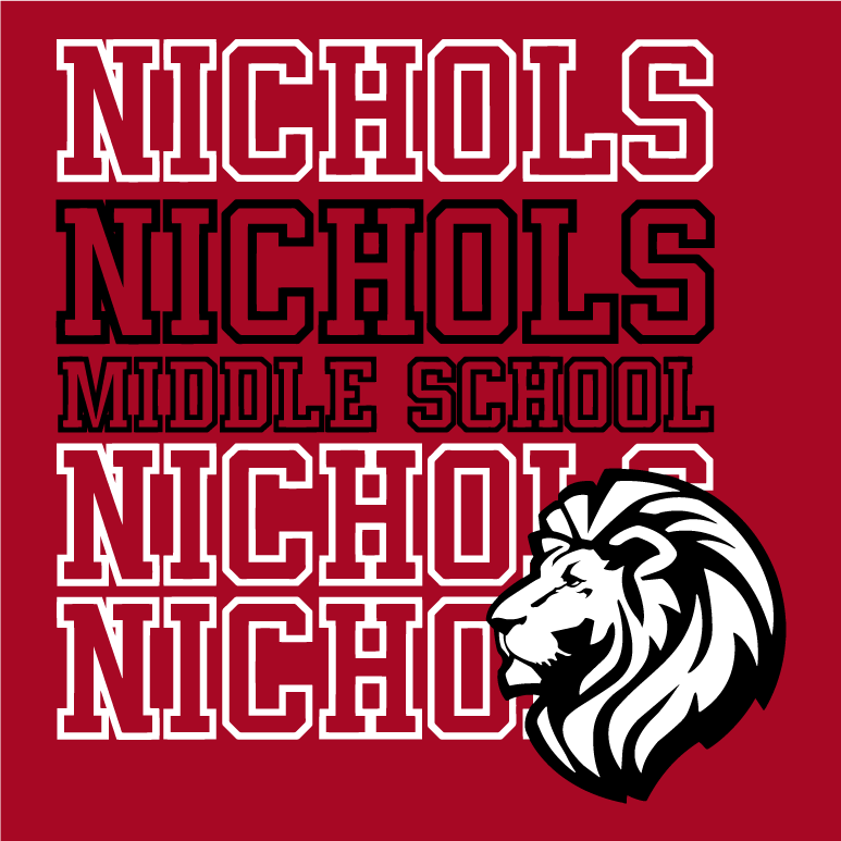 Nichols Middle shirt design - zoomed