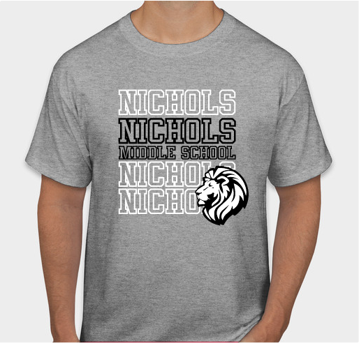 Nichols Middle Fundraiser - unisex shirt design - front