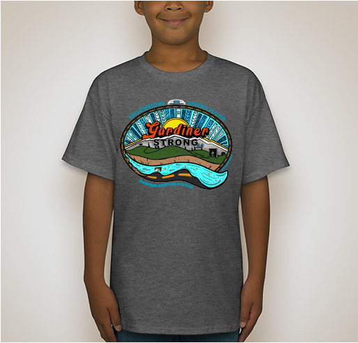 2022 Gardiner Strong 2.0: Yellowstone Spring Flood shirt design - zoomed