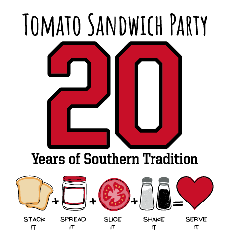 Tomato Sandwich Party- 20th Anniversary Celebration shirt design - zoomed
