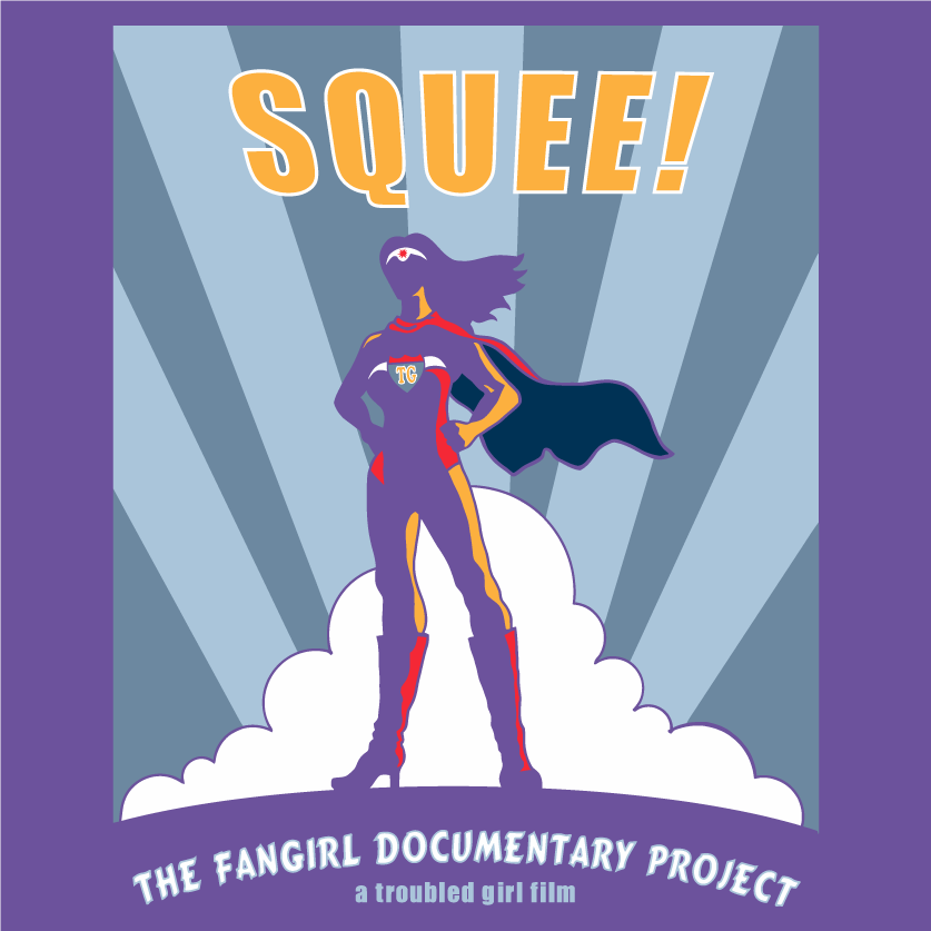 Squee! The Fangirl Documentary Project shirt design - zoomed